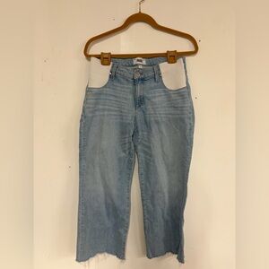 Paige Side Panel Nellie Culotte Wide Leg Maternity Jeans in Myrtle